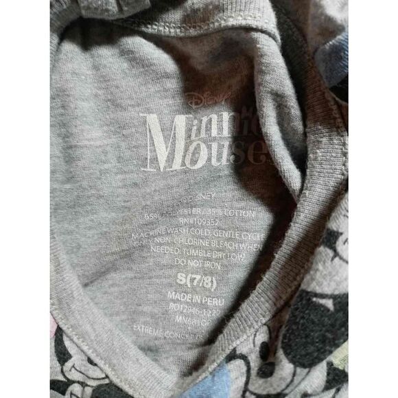 Disney Kids-Girls Minnie Mouse "All Over Print" Cap Sleeve-Size S(7/8) - Picture 3 of 6